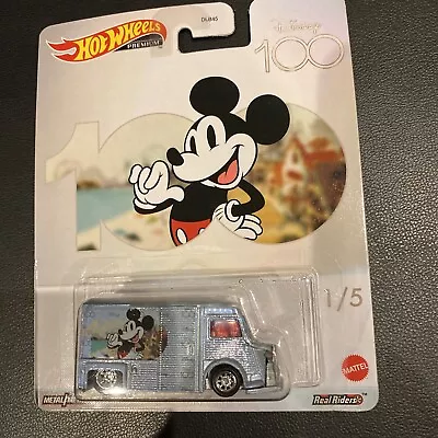 HOT WHEELS PREMIUM DISNEY 100th MICKEY MOUSE CITROEN TYPE H TRUCK • $9.95