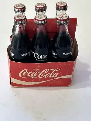 Rare Vintage Enjoy Coca-Cola Coke 6 Pk Carton Mini Cardboard Advertising Display • $12