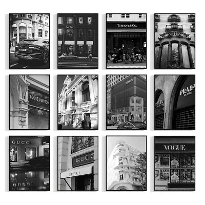 £5.99 • Buy Black And White Fashion Shop Store Front Photography Poster Prints Home Wall Art