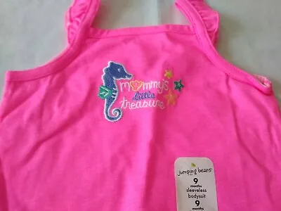 Jumping Beans Girls Size 9 Months Mommy's Little Treasure Seahorse Bodysuit New • $7.50