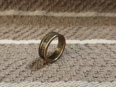 Hawaii Handcrafted Washington Quarters Coin Ring  Rev. Size 6 1/2  2008 • $13