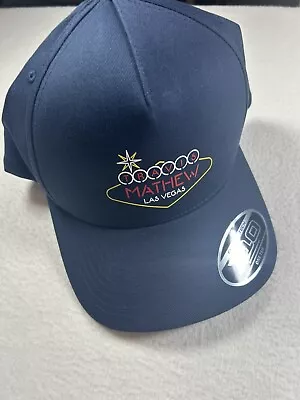 Travis Mathew Las Vegas Ball Cap Blue NEW Golf Hat Flexfit One Size Neon Magic • $39
