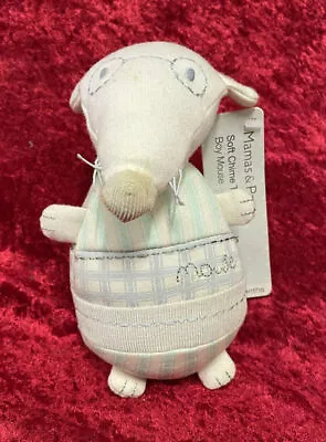 Mamas & Papas Soft Chime Toy Boy Mouse. SW102 • £10.75