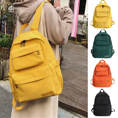 Large Durable Canvas Backpack Rucksack Laptop Notebook School Travel Unisex • $29.99