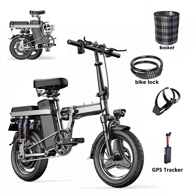 2024 Folding Electric E-Bike 1000W Peak Power 48V 20A Battery With GPS Tracker • $795.99