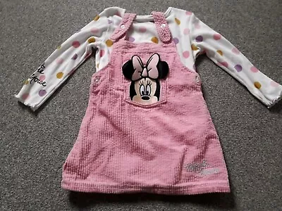 Disney Minnie Mouse 2pcs Dress And Top Set 18-24 Months • £1.99