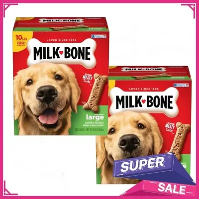 Milk-Bone Original Dog Biscuits Large Crunchy Dog Treats 10 Lbs. 2pack • $28.95