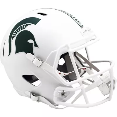 Michigan State Spartans 2023 White Riddell Full Size Replica Football Helmet • $152.95