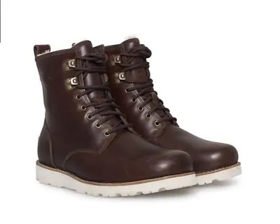 UGG HANNEN TL CORDOVAN Waterproof  Leather Fur Winter Boots Shoes US 8 NIB • $179.99