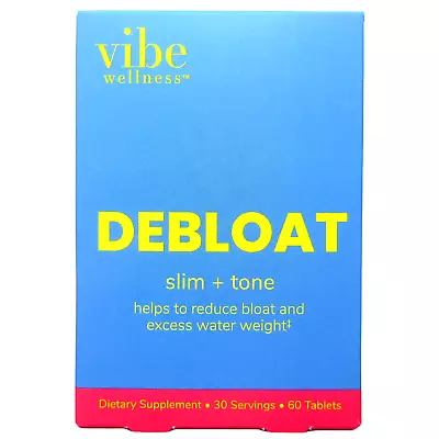 Vibe Wellness Debloat Slim + Tone 60 Tablets Dietary Supplement EXP: 2026 • $19.95