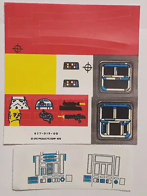 Vintage Star Wars Imperial Troop Transport Replacement Toy Stickers Peel & Stick • $7