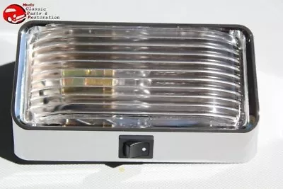 Interior Rectangle Dome Utility Lamp Light Clear Lens Hot Rat Rod Custom Truck • $15.72