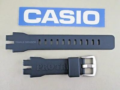 Casio Pro Trek PRW-3000-2 PRW3000 Dark Navy Blue Resin Rubber Watch Band Strap • $68.20