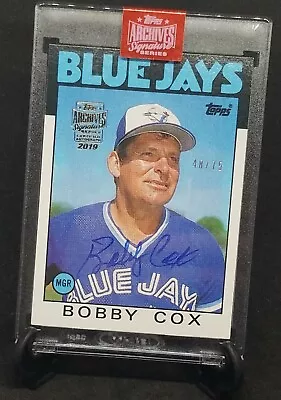 2019 Topps Archives Bobby Cox AUTO Card Autograph Signed #/75 • $99.99