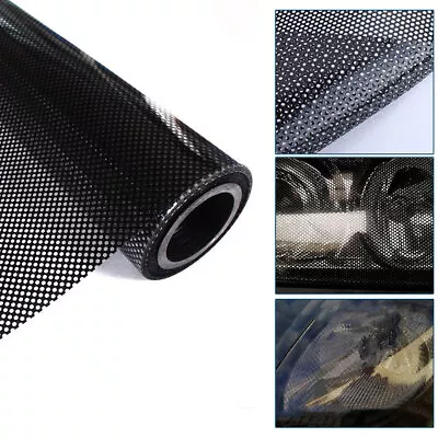 Car Rear Tail Light Honeycomb Sticker Lamp Cover Black Mesh Decal Auto Universal • $8.31