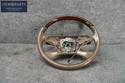 ✔ Steering Wheel Leather Wood 09-12 Mercedes W164 X164 Gl350 Gl450 Ml350 Oem • $199