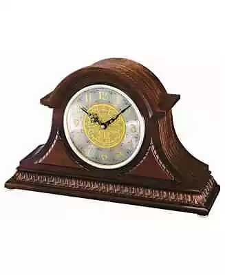Mantel  Clock NEW Seiko Solid Oak Tambour Model Dual Chimes In Original Box • $84
