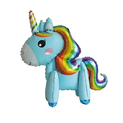 3D Unicorn Standing Full Body Foil Birthday Party Girl Decoration Balloon • £3.69