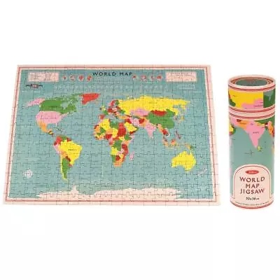 Puzzle In A Tube (300 Pieces) - Choice Of Design (World Map) Multicoloured • £8.15