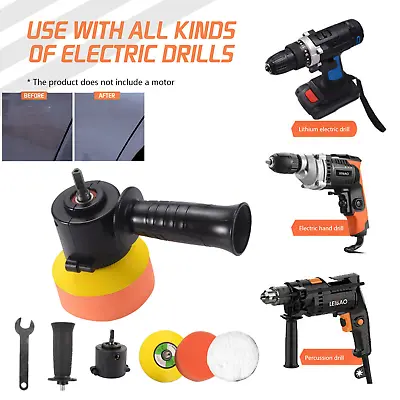 Dual Action Car Polisher 6  DA Buffer Sander Orbital Polishing Machine W/Bag Pad • $16.59