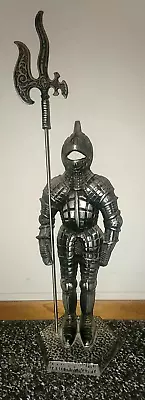 Vintage Metal Medieval Knight Fireplace Tool Stand Only Statue Figurine • $24