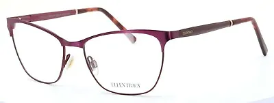 ELLEN TRACY BERLIN Burgundy Cat Eye Womens Full Rim Eyeglasses Frames 54-17-140 • $37.99