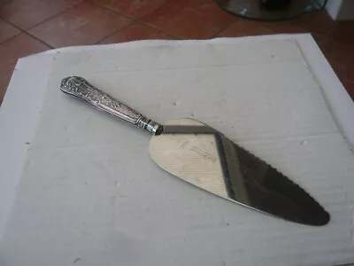 Retro Vintage 1980s Sterling Silver Handle Kings Pattern Pie Cake Slice Server • £12