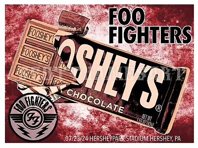 Foo Fighters 11x17  Hershey PA Concert Poster Signed By Scott James Limited 1500 • $40