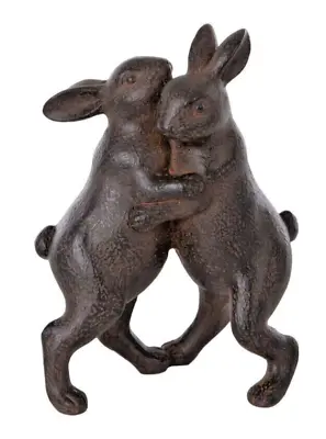 London Ornaments Rabbits Dancing Ornament With Bronze Finish • £8.95