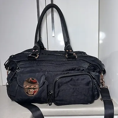 MIMCO Lucid Black Rose Gold Baby/Nappy Or Weekender Travel Crossbody Bag  #33082 • $60