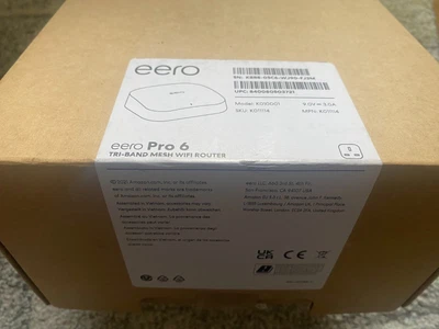 £2.20 • Buy New Sealed Eero Pro 6 Tri-Band Mesh Wi-Fi Router (from Talk Talk) Excellent Wifi