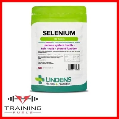 Lindens Selenium 100mcg & Zinc 100 Tablets Healthy Hair Skin Bones Nails • £5.59