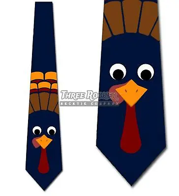 Turkey Ties Men's Thanksgiving Tie Holiday Neck Tie • $18.75