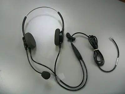 P62N Stereo Headset For Avaya Polycom Toshiba Siemens Mitel Aspire Hybrex GE • £37.94