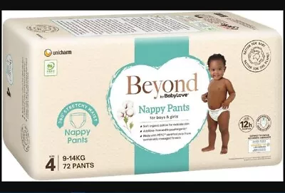 Beyond By BabyLove Nappy Pants Size 4 (9-14kg) | 72 Pieces ( 2 X 36 Pack) • $80