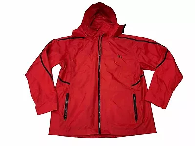 McDonalds Team 365  Conquest Full Zip Windbreaker Jacket Men's XL Red • $17.99