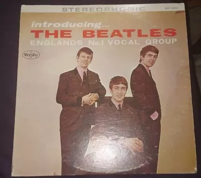Introducing...THE BEATLES  Vee-Jay MIS-LABELED OriginaL VJLPS-1062 VG  Very RaRe • $4100