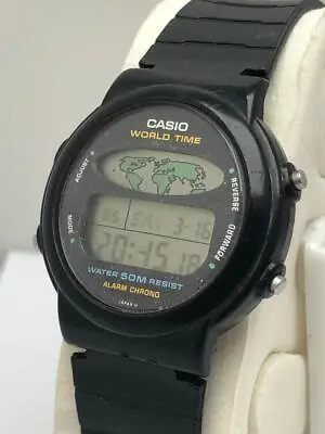 Casio World Time W-60U Module 893 Digital Vintage Men's Watch • $99