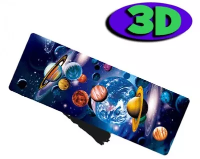 Space Planets Moving 3D Hologram Bookmark With Tassel Book Place Holder 15X5 CM  • £2.67