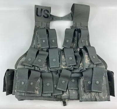 New US Army ACU Grenadier 16 Pouch Set & Fighting Load Carrier MOLLE Vest • $28.89