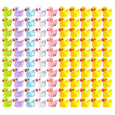 100PCS Tiny Ducks Realistic Miniature Resin Ducks  Mini Ducks Little Duck • $14.28