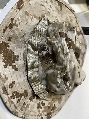 Genuine USMC DESERT Digital Camouflage Marpat Boonie Hat W/Logo New USA • $29.99
