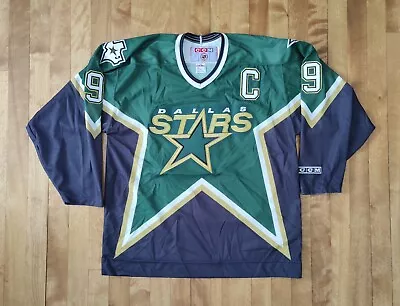 Dallas Stars Mike Modano Green Jersey CCM Size Large Stitched • $257.27