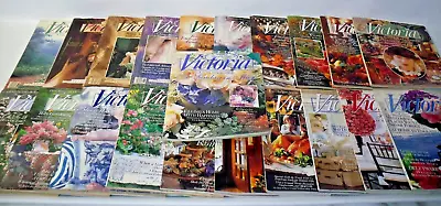 Lot Of 21 VICTORIA Magazines Vintage 1988-97 • $67.15