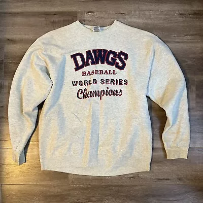 Vintage 1999 DAWGS Baseball Crewneck Sweatshirt XL • $29.99