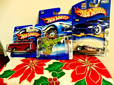  Lot Of 3 Hot Wheels Vehicles  New N Packages (096 034 059) • $13.99