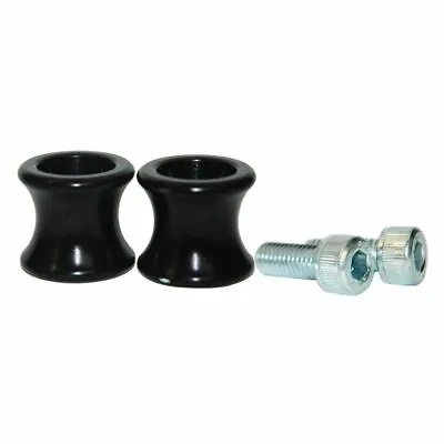 Black 8mm Swingarm Spools For Honda / Kawasaki / Suzuki / Aprilia • $14.95