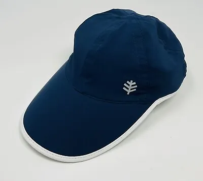 Coolibar Lenny Sport Cap Hat Men Womens Small/Medium Navy Blue UPF 50+ Polyester • $12.95
