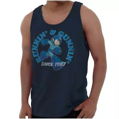 Mega Man Video Game Runnin And Gunnin Tank Top T Shirts Men Women • $23.99