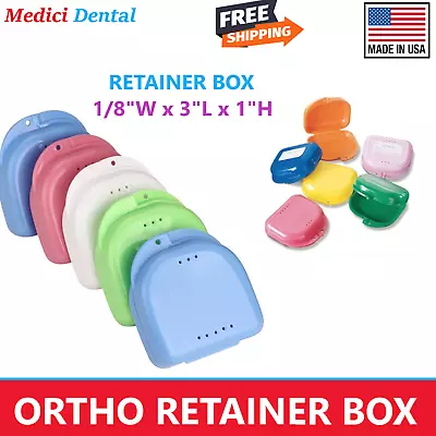 Dental Denture Box Case Carrier - Ortho Retainer Box - 1'  Deep Upto  120 Pack • $119.95